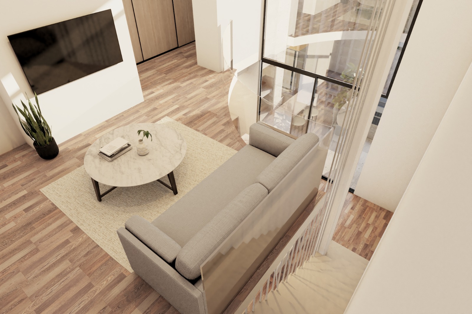 Render penthouse entrepiso